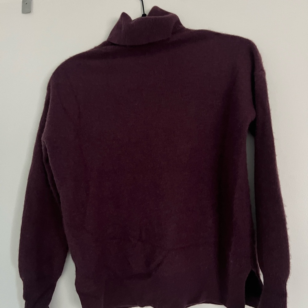 Halogen Rich Plum Turtleneck Sweater